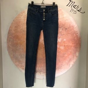 Free People Jeans  denim skinny jeans 25